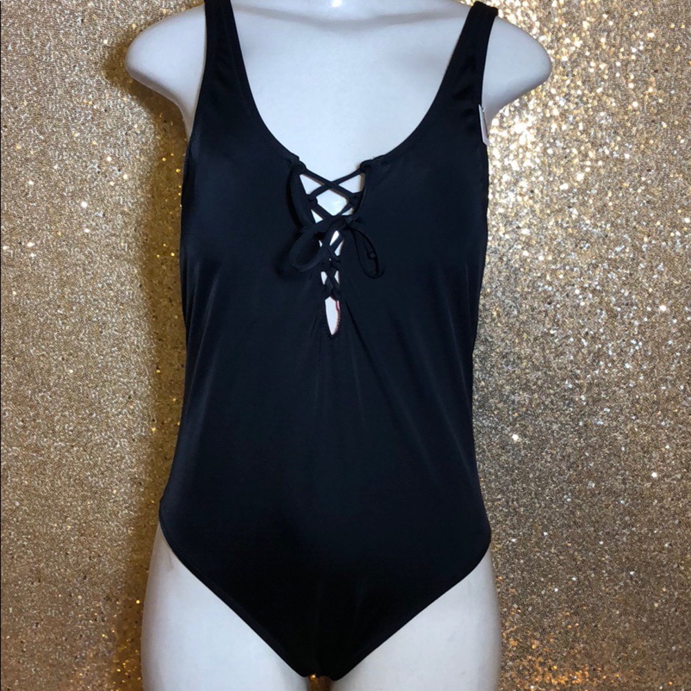 SALE❤️VS PINK STRAPPY ONE PIECE SWIM NWT LG - Picture 2 of 4